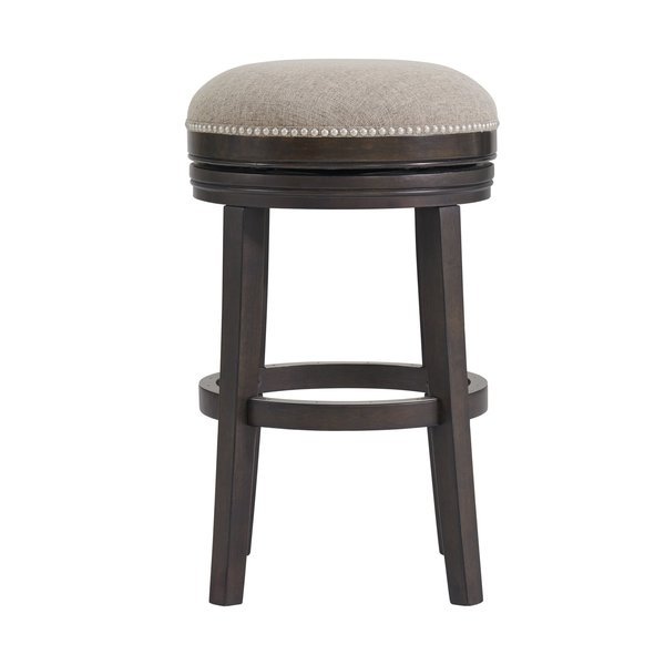 Clara Swivel Bar Height Stool, Dark Brown, Alaterre Furniture, Mfr#: ANCL02FDC